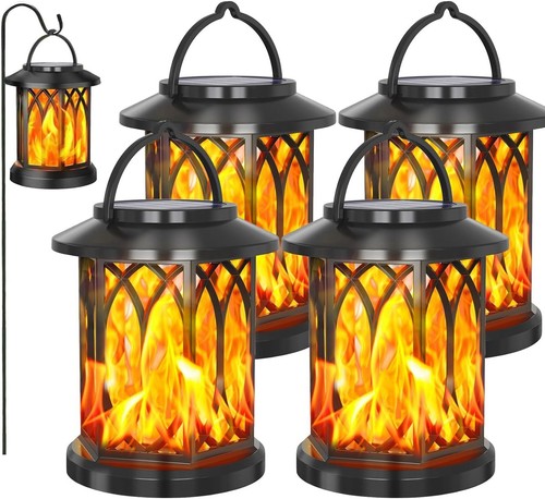 4pcs flickering flame - flickering, solar