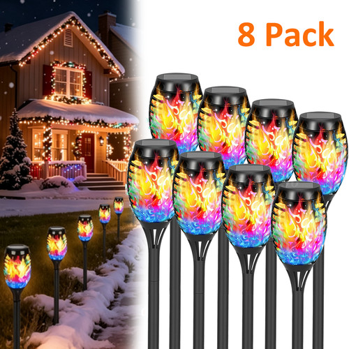 Pcs led solar flame - pcs, torch