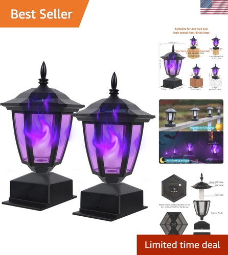 Solar flame post - solar,
