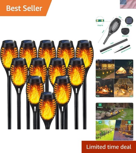 Waterproof solar flame torch - solar,